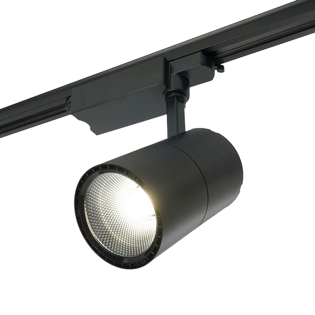 Трековые светодиодные светильники Светодиодный светильник Feron AL103 трековый на шинопровод 40W 4000K 35 градусов черный TrueColor 48944 