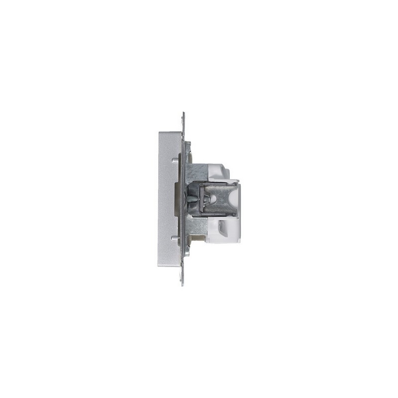 Розетка Systeme Electric AtlasDesign Алюминий б/з, 16А, ATN000341