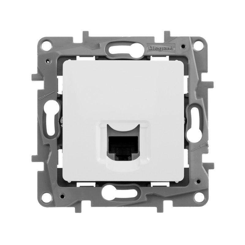 Legrand Etika Белый Розетка компьютерная Legrand Etika белый (RJ45) 1-ая 5 кат. UTP 672241