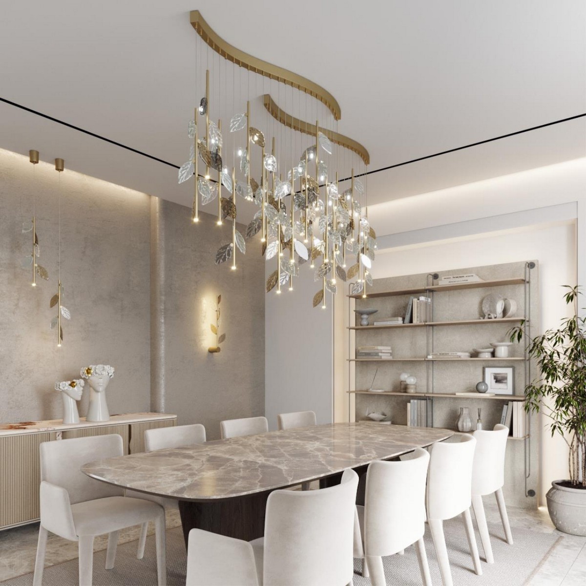 Бра Настенный светильник ODEON LIGHT EXCLUSIVE 5445/5WL LISTVA G4 LED 