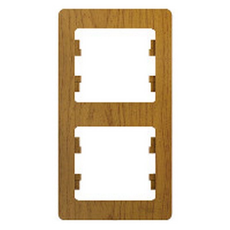 Glossa Дуб Рамка Systeme Electric Glossa Дерево Дуб 2-я, вертикальная GSL000506