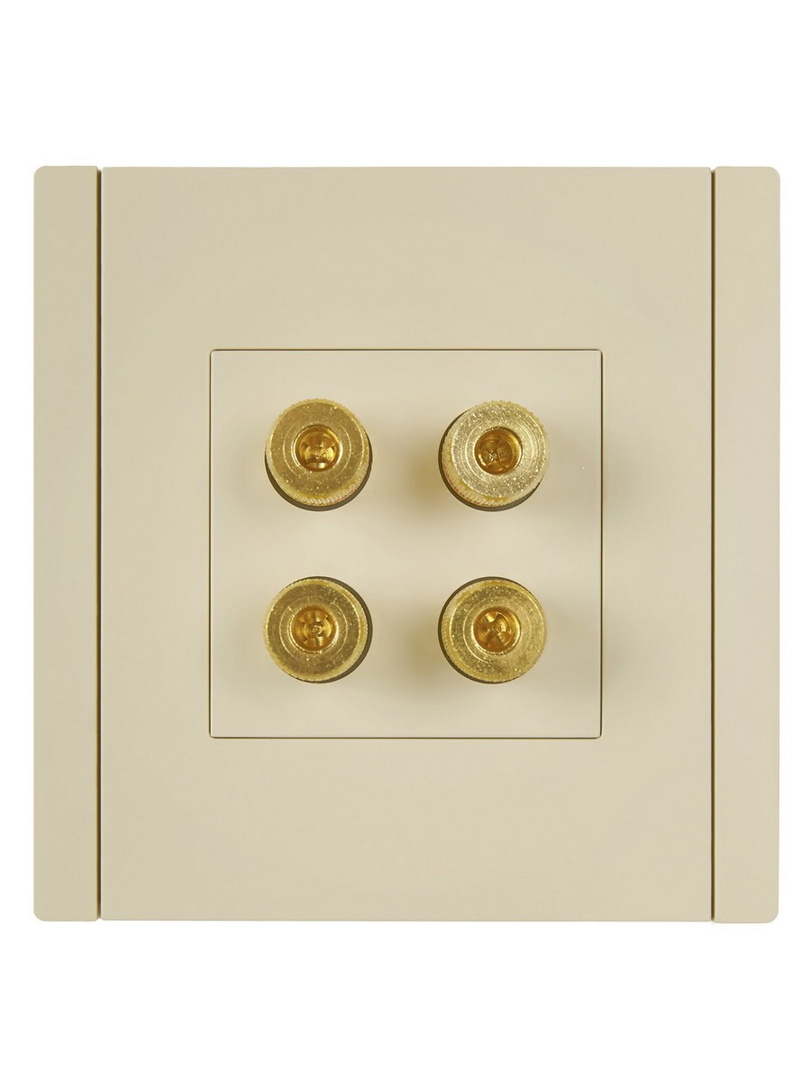 IEK FORTE&PIANO Ваниль Аудиорозетка IEK FORTE&PIANO Ваниль 4-мест. FP439