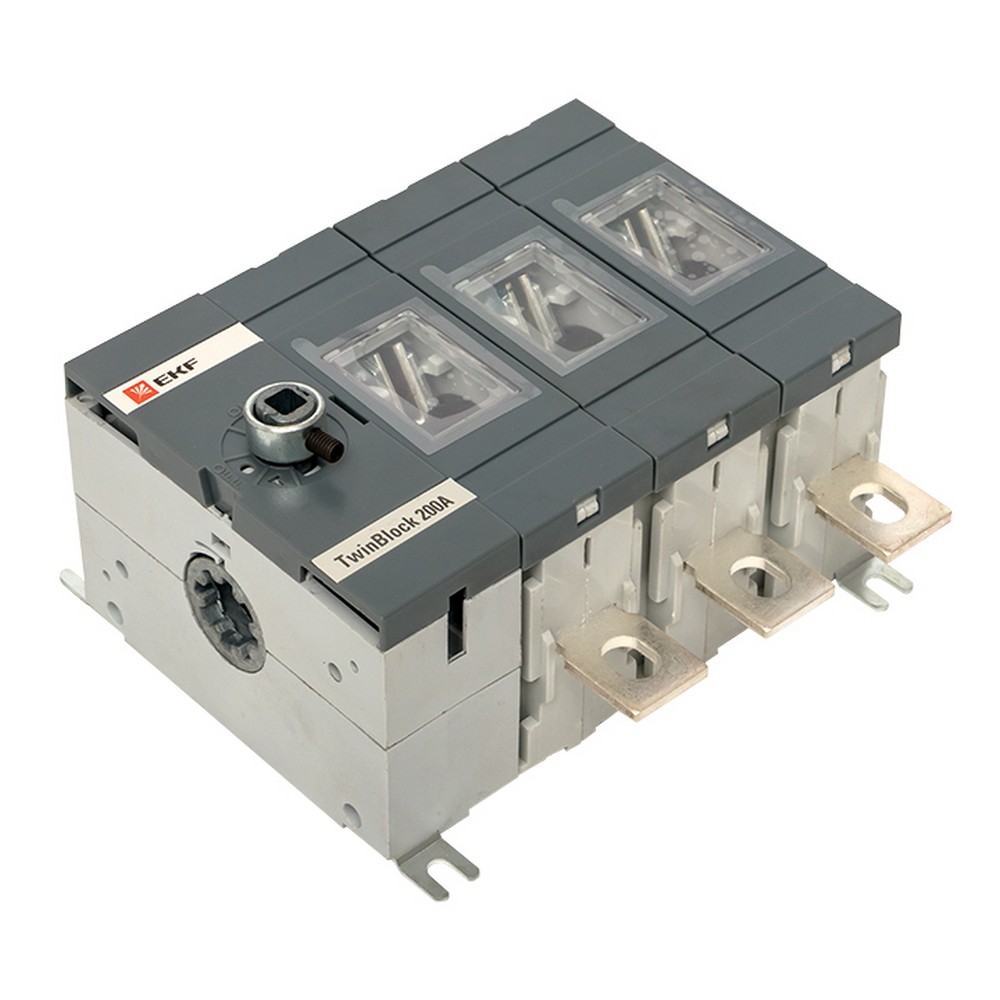 Рубильник EKF PROxima 200A 3P без рукоятки управления TwinBlock tb-s-200-3p