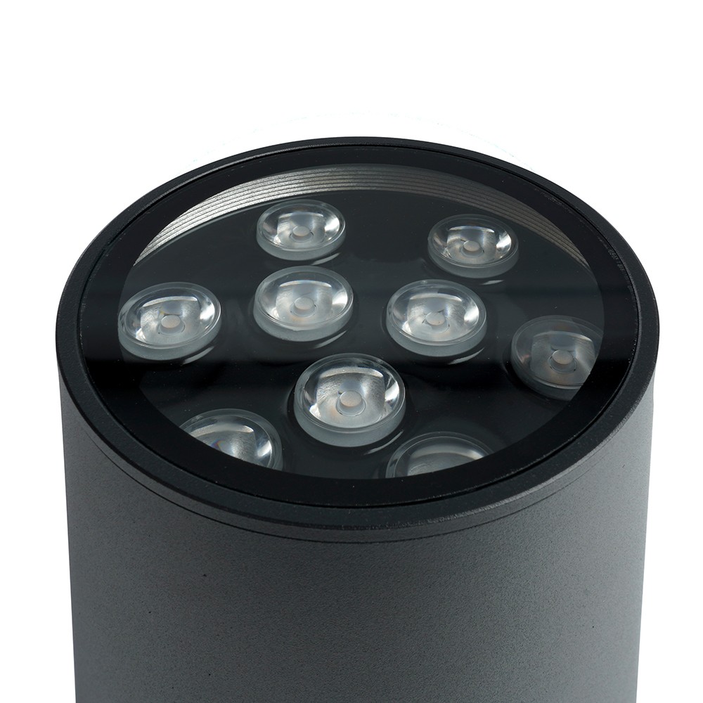 Уличные настенные светильники Светильник уличный светодиодный Feron DH0709 9W 850Lm 4000K черный 48353 