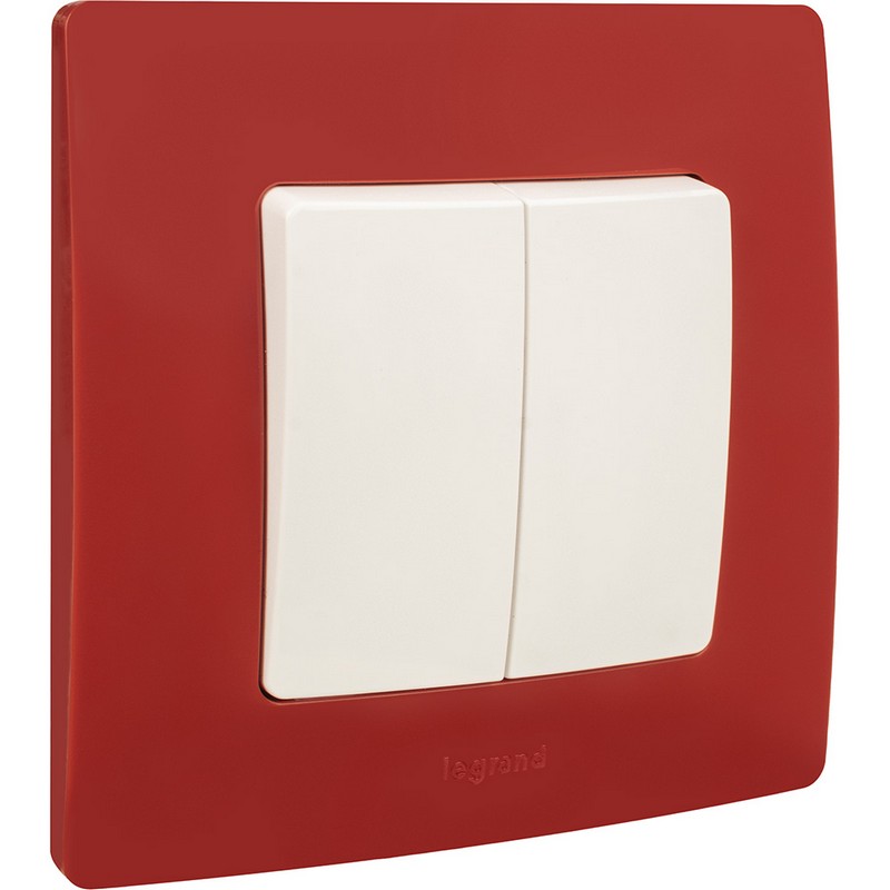 Рамка Legrand Etika красный 1-ая 672531