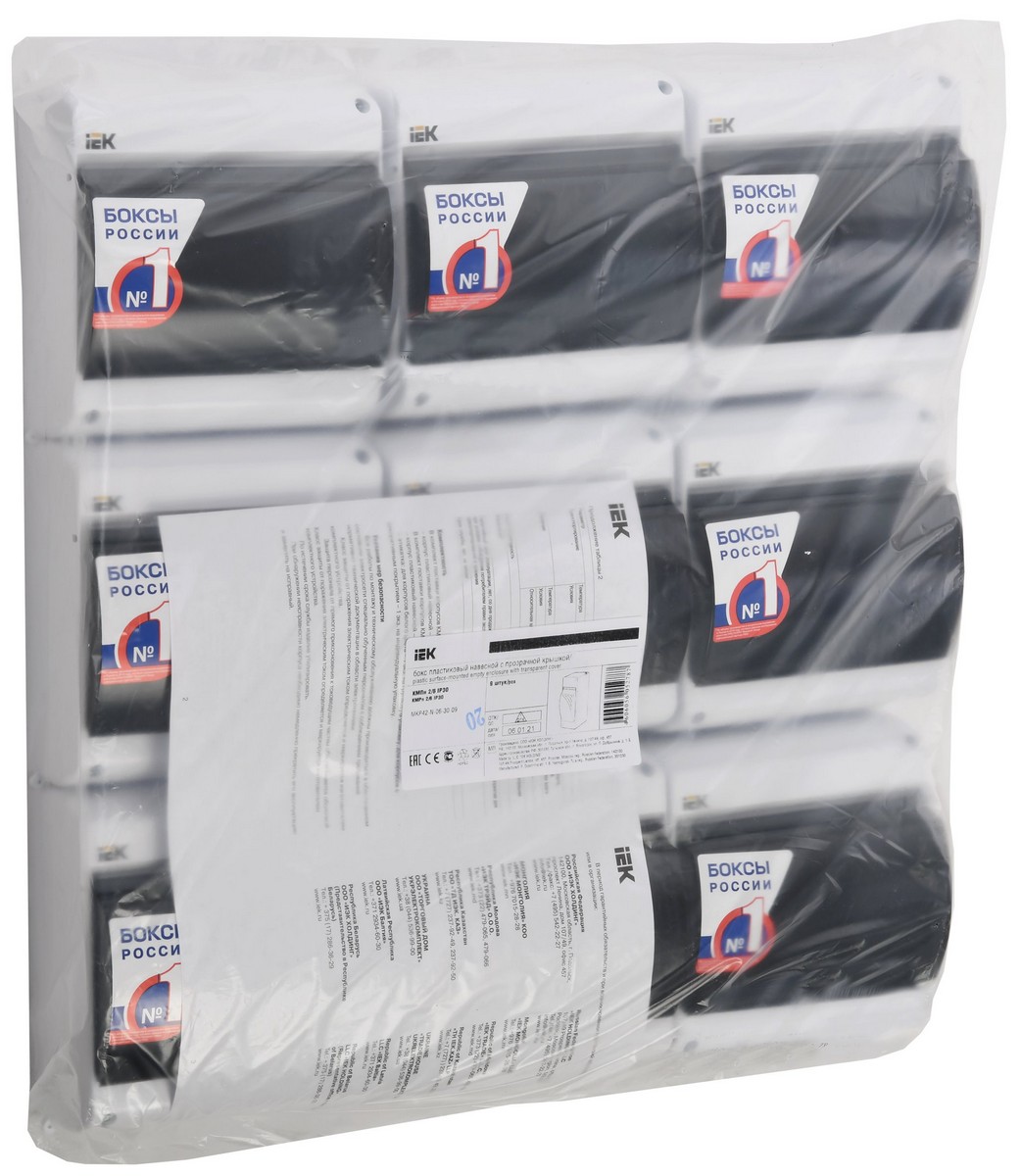 Корпус пластиковый IEK KREPTA 3 КМПн 2/6 IP30 белый откр.монтаж MKP42-N-06-30-09