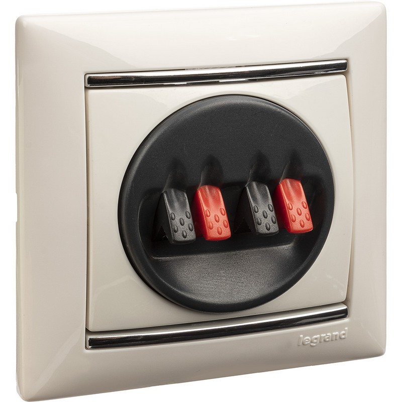 Аудиорозетка Legrand Valena белый 2-ая 774424