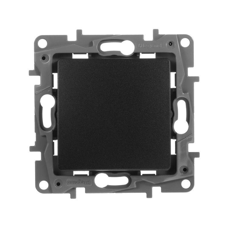 Legrand Etika Антрацит Выключатель Legrand Etika антрацит 1-клавишный, авт.клеммы, 10AX, 250 В 672601