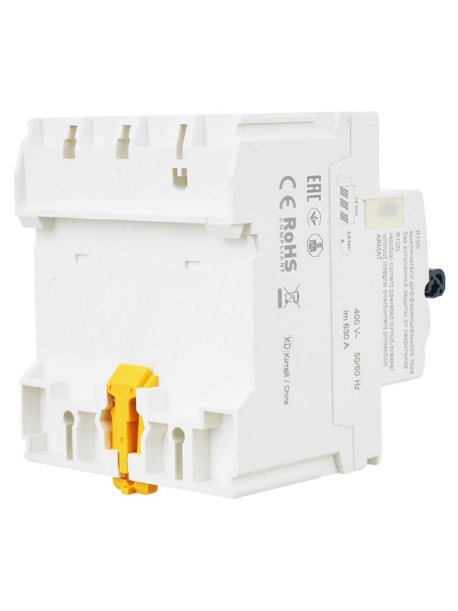 IEK ВДТ УЗО IEK ARMAT R10N 4P 63А 300мА тип AC AR-R10N-4-063C300 