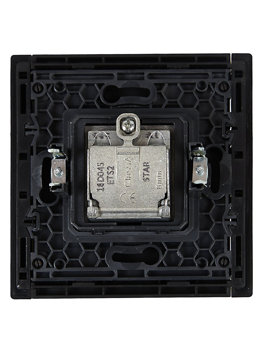 IEK FORTE&PIANO Черный Розетка IEK FORTE&PIANO Черный двойная TV+SAT FP138