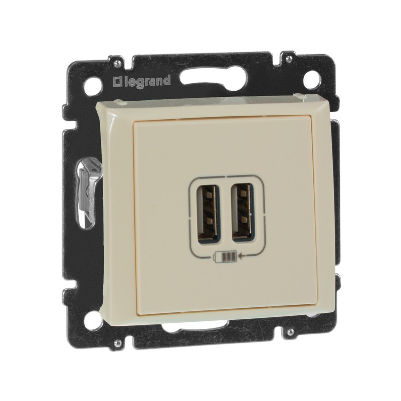 Розетка USB 2-ая  Legrand Valena крем 774170