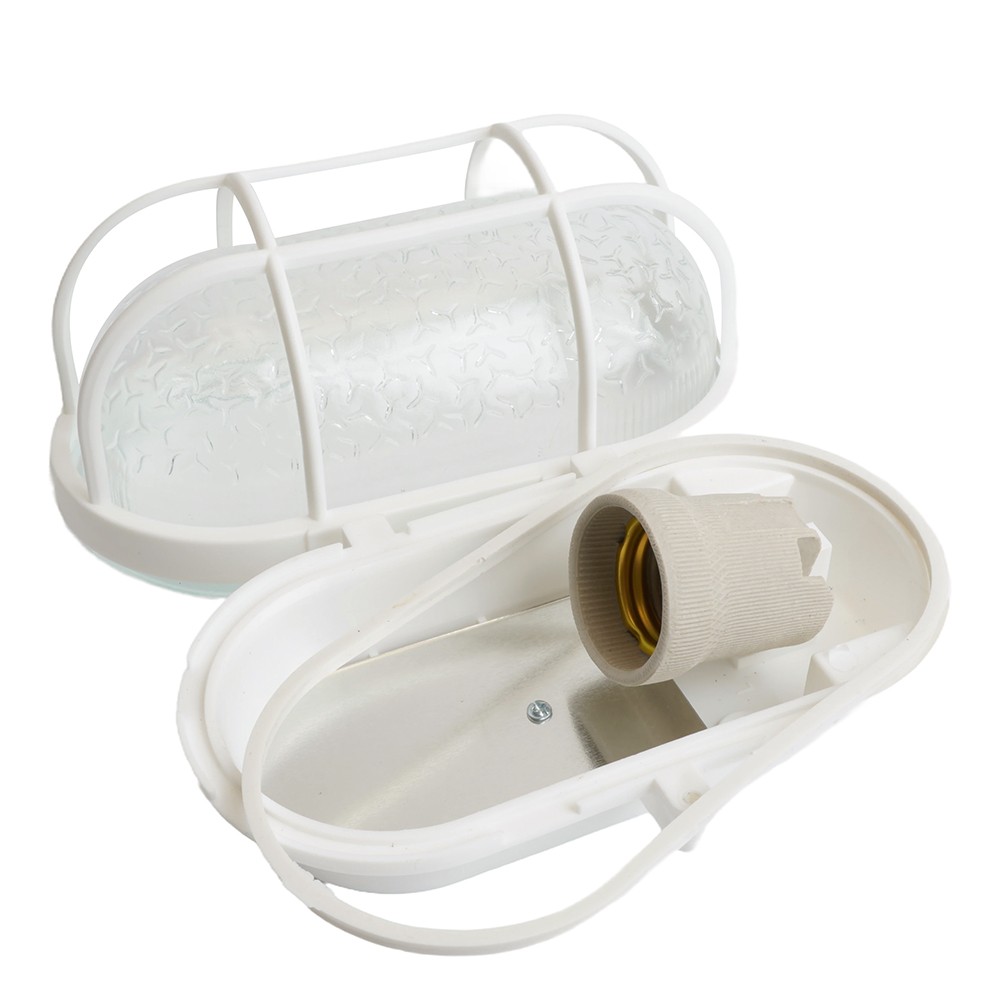 Светодиодные светильники ЖКХ Светильник накладной Feron НБП 01-60-002 IP54 220V 60Вт Е27 с решеткой 41404 