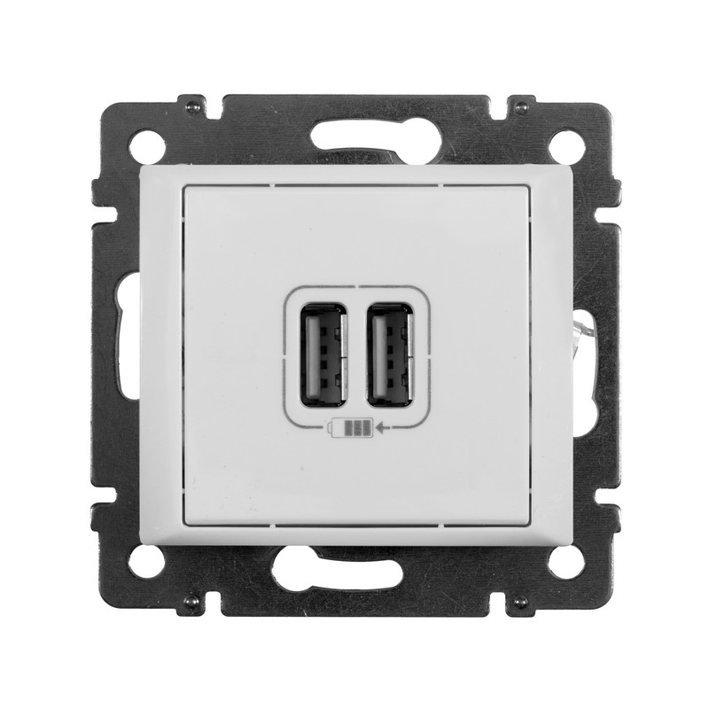Розетка USB 2-ая  Legrand Valena белый 770470