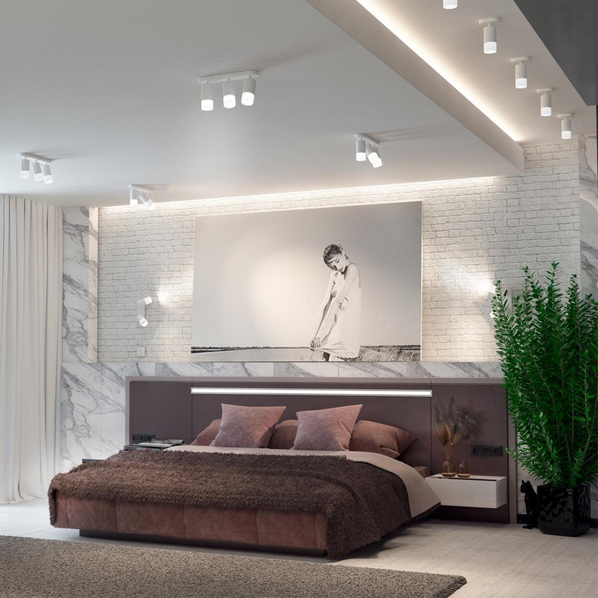 Накладные светодиодные светильники Светильник накладной NOVOTECH 370736 FLAX 