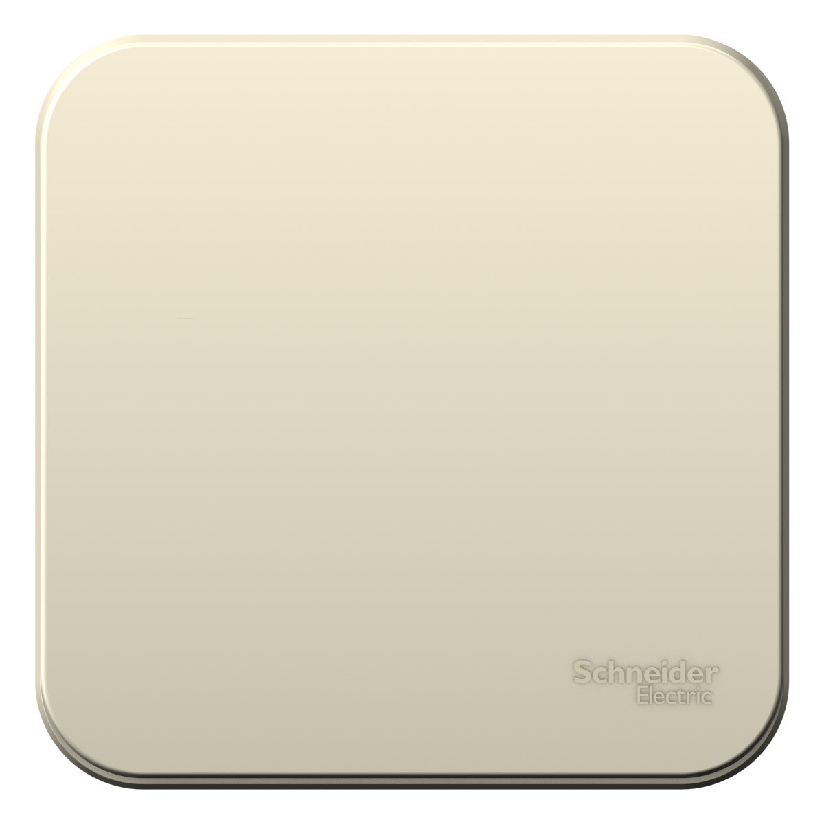 Blanca молочные розетки и выключатели Выключатель SE Blanca 1-клавишный Молочный наружный с самовозвратом изолир. пластина BLNCA101012