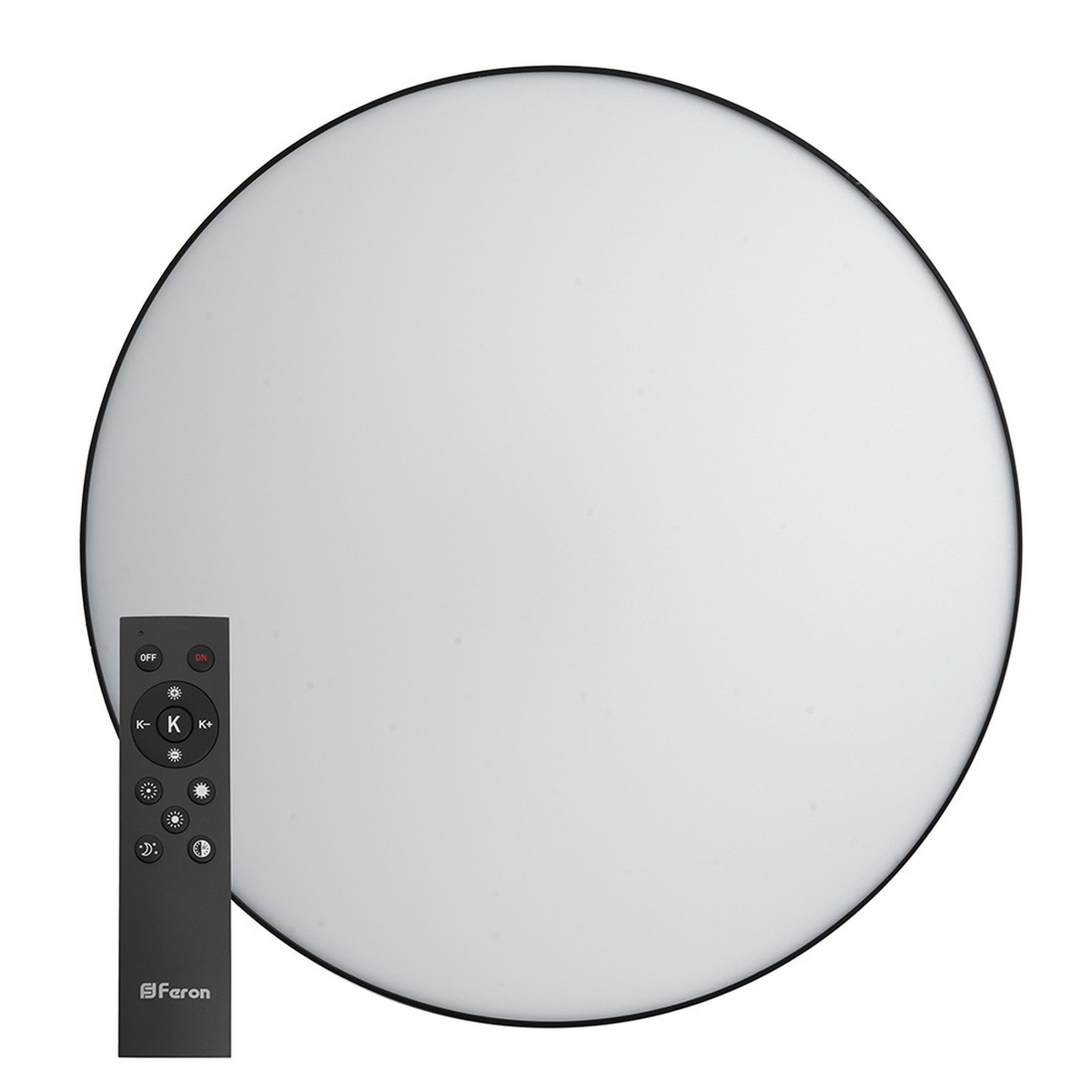 Светодиодный управляемый светильник Feron AL6200 “Simple matte” 80W черный 48067