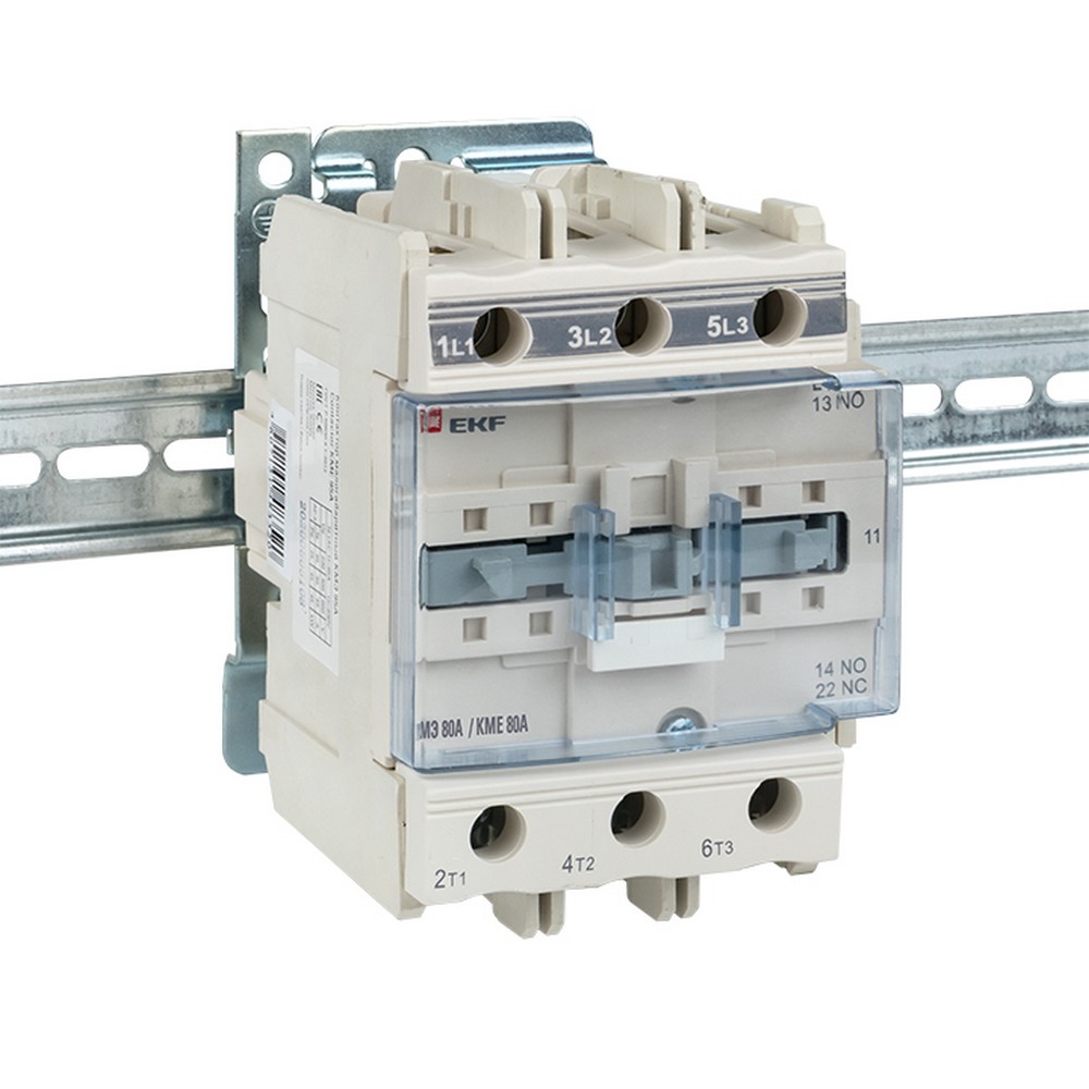 Контактор EKF PROxima КМЭ малогабаритный 80А 220В NO+NC ctr-s-80-220