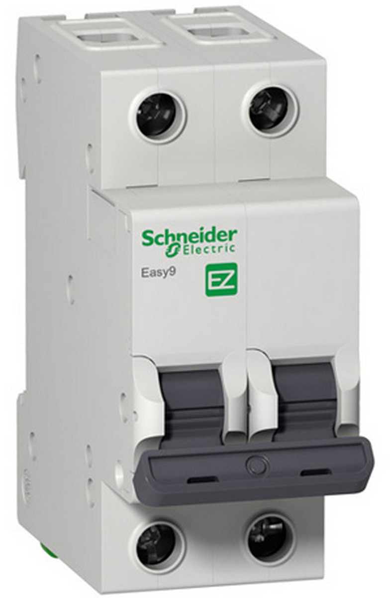 Автоматический выключатель SCHNEIDER ELECTRIC EASY 9 2P 6A (С) 4,5kA EZ9F34206