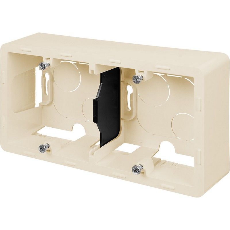 Legrand Inspiria Слоновая кость Коробка накладного монтажа Legrand INSPIRIA Слоновая кость 2 поста 673991