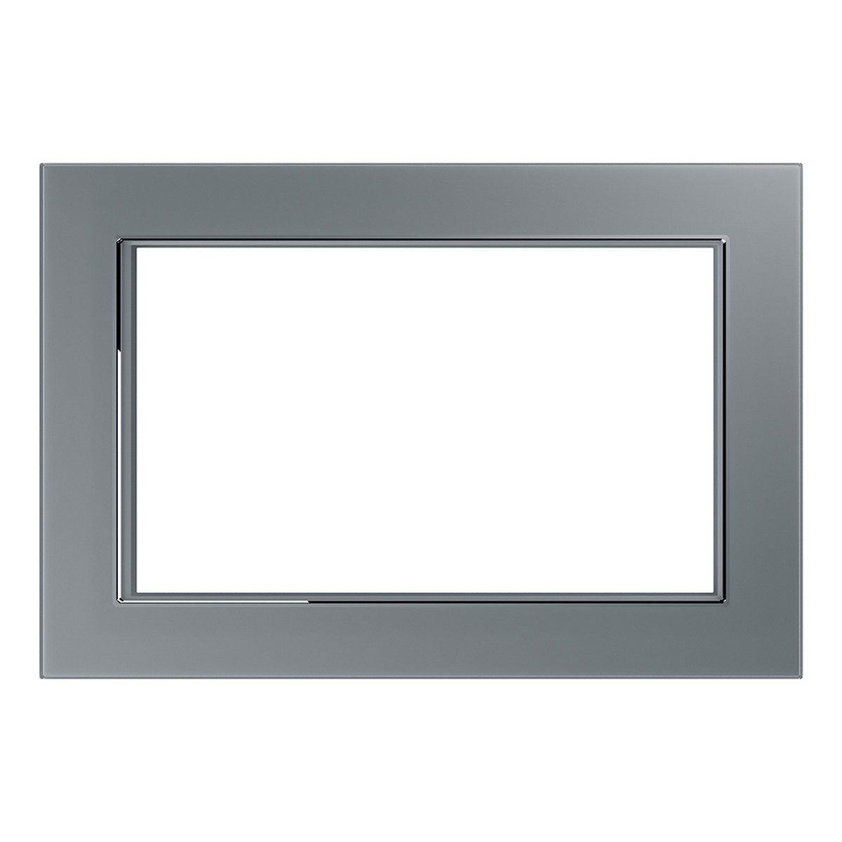 Катрин - Розетки и выключатели Stekker Рамка 2-местная (без перемычки) стекло STEKKER GFR00-7012-03 серия Катрин серебро 39568