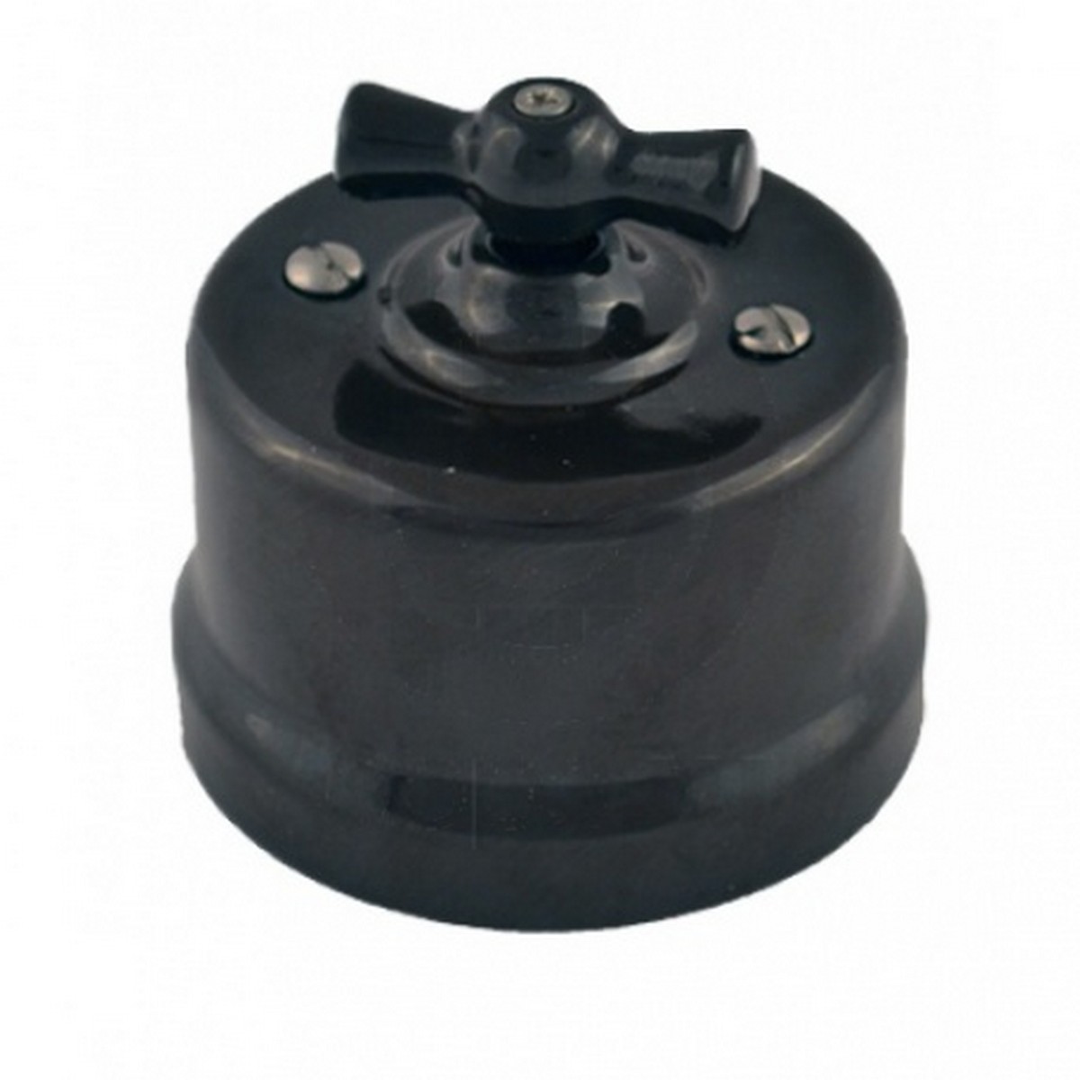 Bironi Лизетта - Ретро розетки и выключатели Переключатель BIRONI Лизетта Черный 1-клавишный