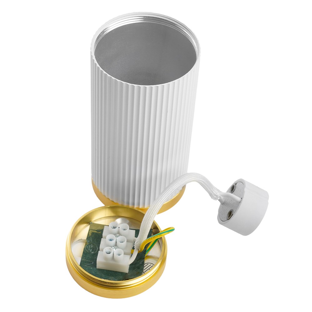 Светильник потолочный Feron ML190 Barrel GATSBY MR16 GU10 35W 230V белый + античное золото 48852