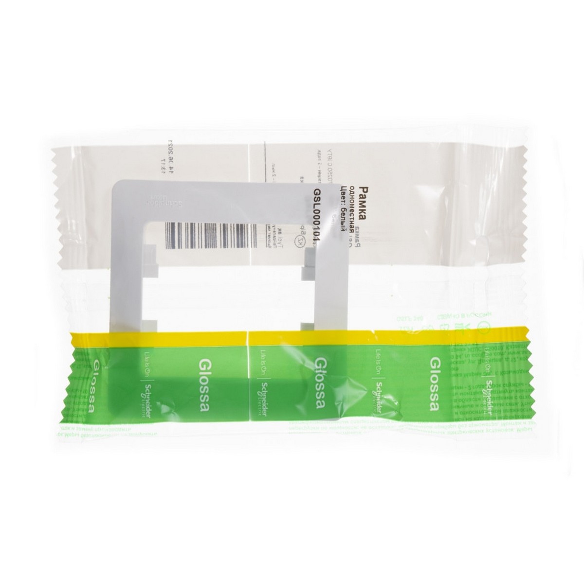 Рамка Systeme Electric Glossa Белый 1-я GSL000101