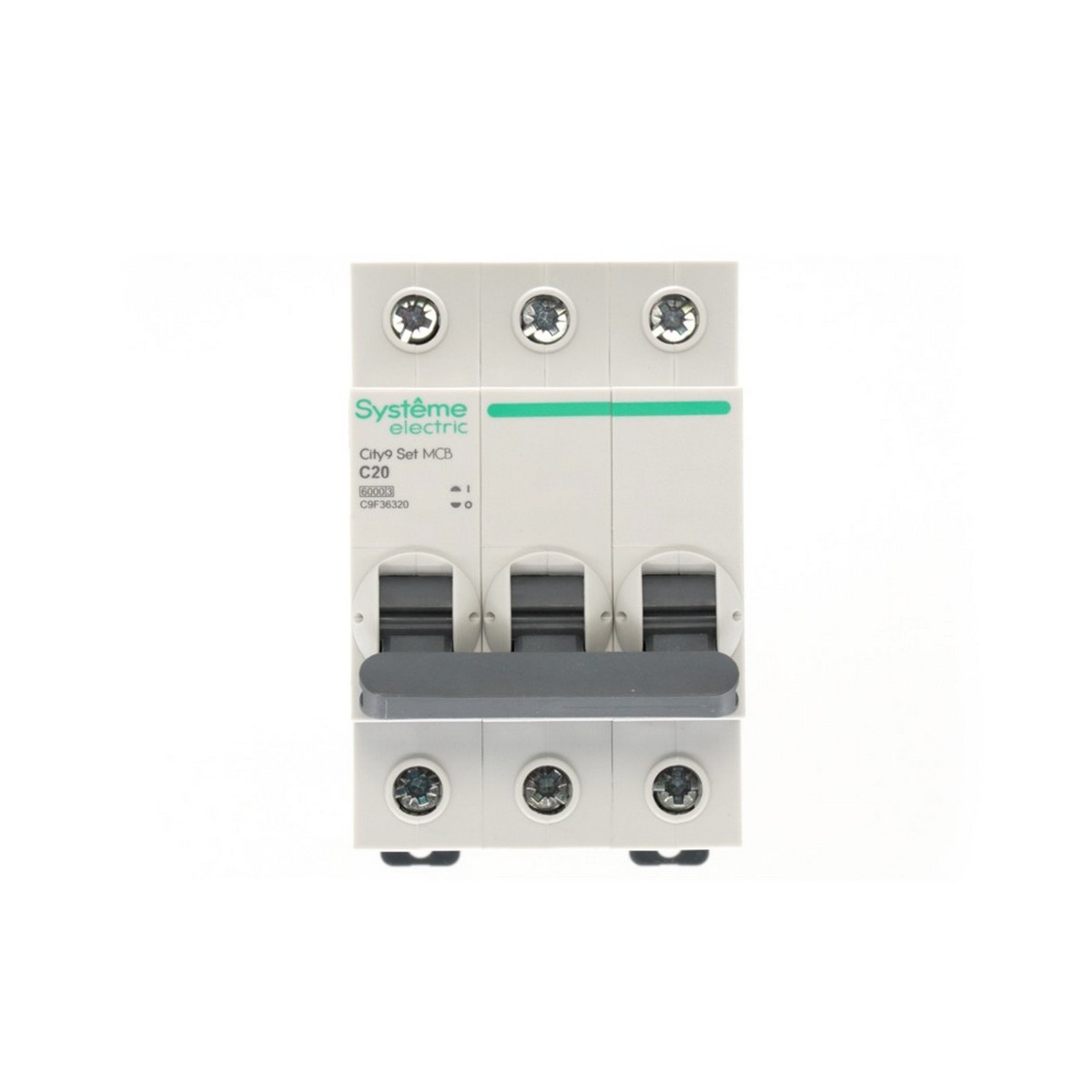 Автоматический выключатель Systeme Electric City9 Set (АВ) С 20А 3P 6kA C9F36320