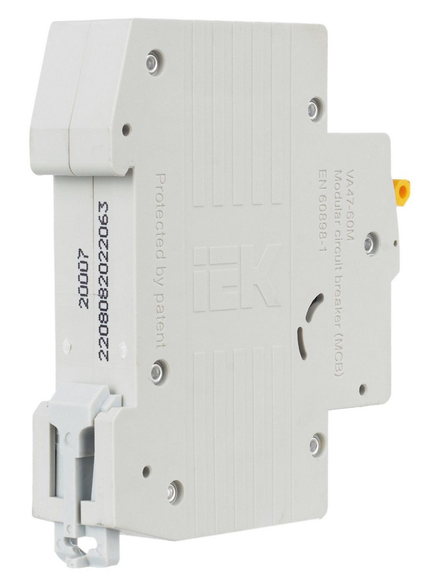 1 полюсные (однополюсные) Автоматический выключатель IEK KARAT ВА47-60M 1Р 63А 6кА С MVA31-1-063-C 