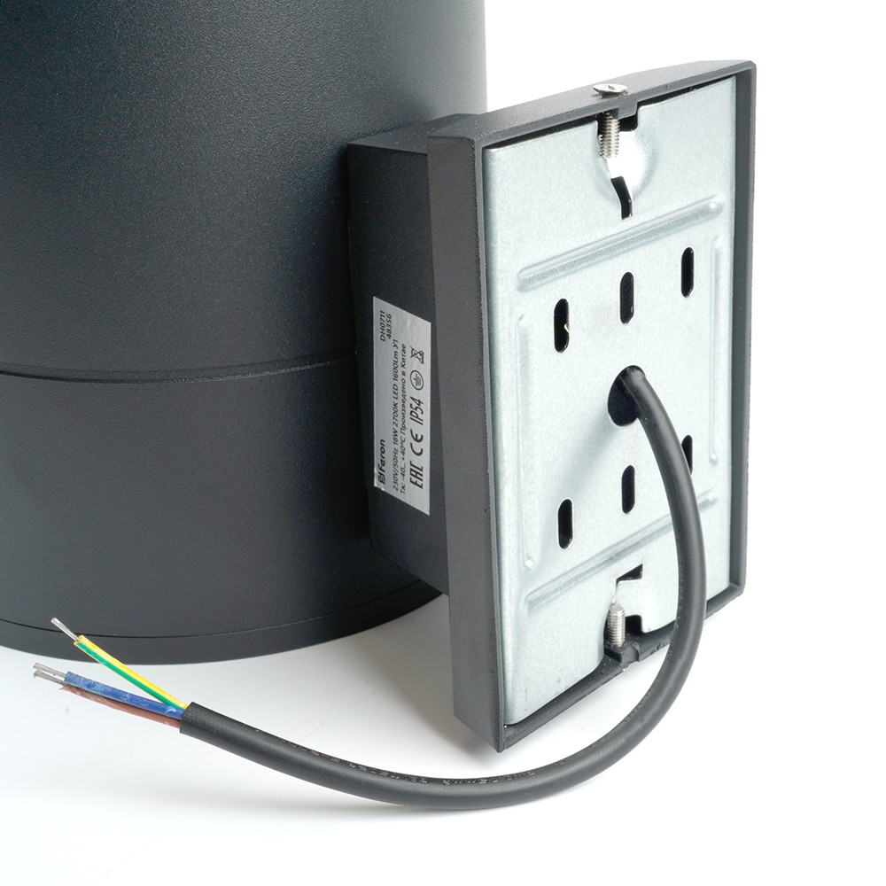 Уличные настенные светильники Светильник уличный светодиодный Feron DH0711 18W 1600Lm 2700K черный 48356 