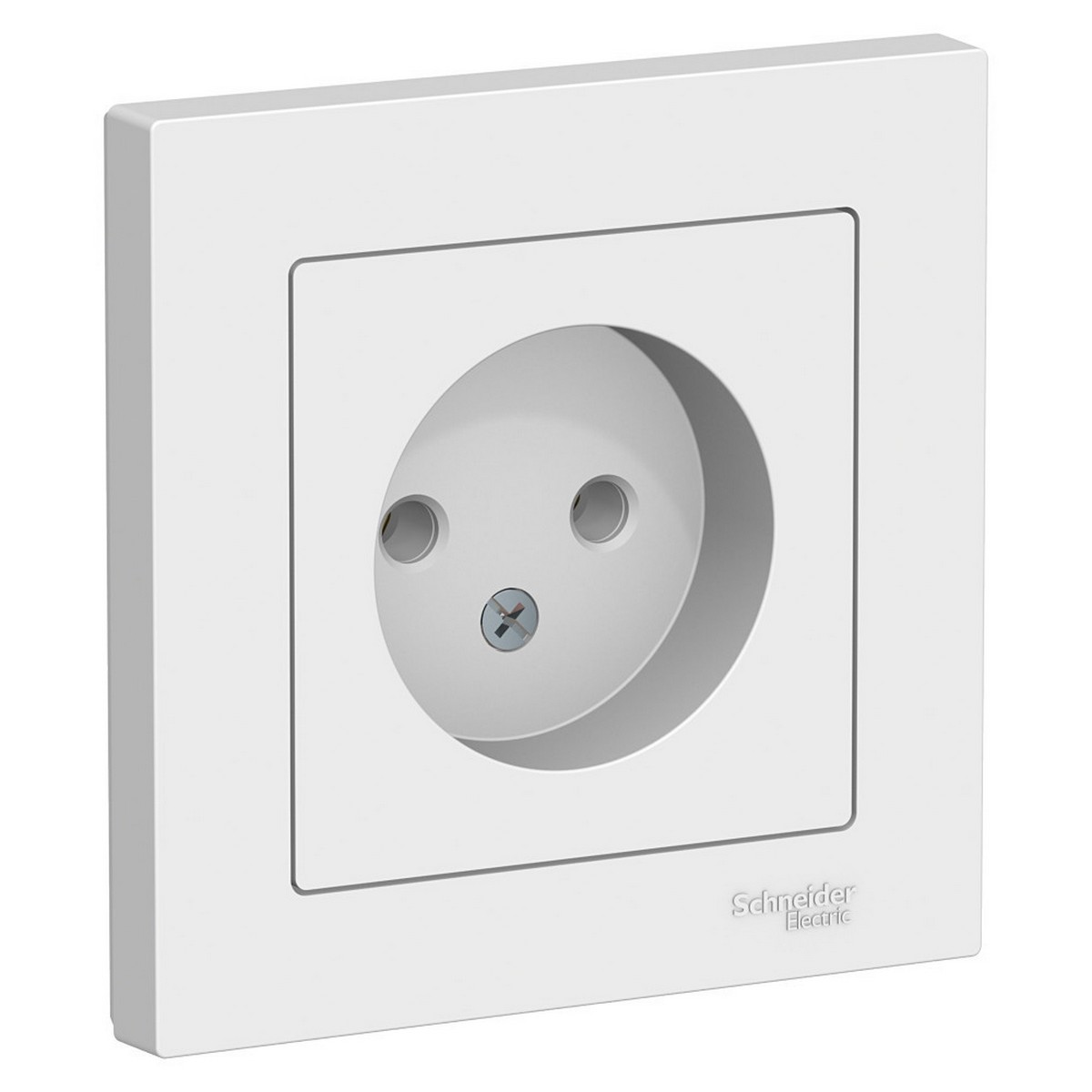AtlasDesign Белый Розетка Systeme Electric AtlasDesign белый б/з, 16А, в сборе ATN000140