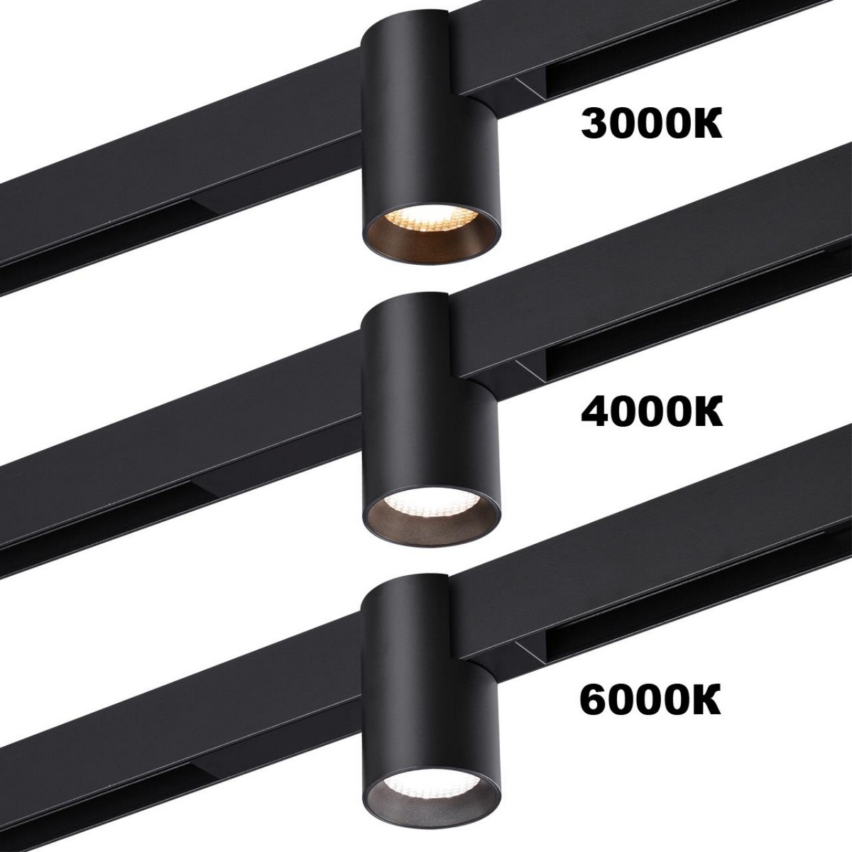 Трековые светодиодные светильники Трековый светодиодный светильник с переключателем цветовой темперетуры NOVOTECH 359954 VECTOR 