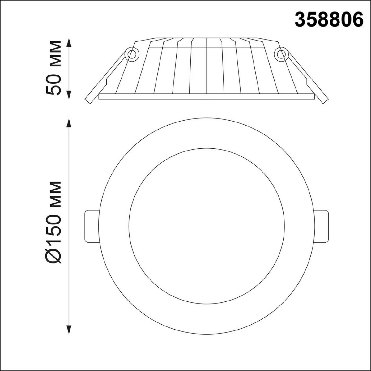 Встраиваемые светодиодные светильники Светильник встраиваемый светодиодный NOVOTECH 358806 GESSO 