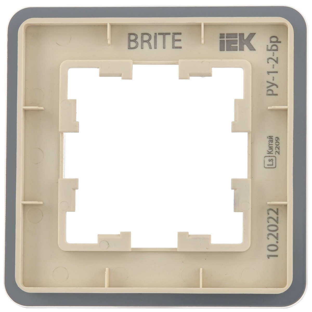 IEK Brite Рамки Рамка IEK BRITE DECOR Песчаный матовый стекло скругл.угол 1-м РУ-1-2-Бр RE BR-M12-G-41-K98