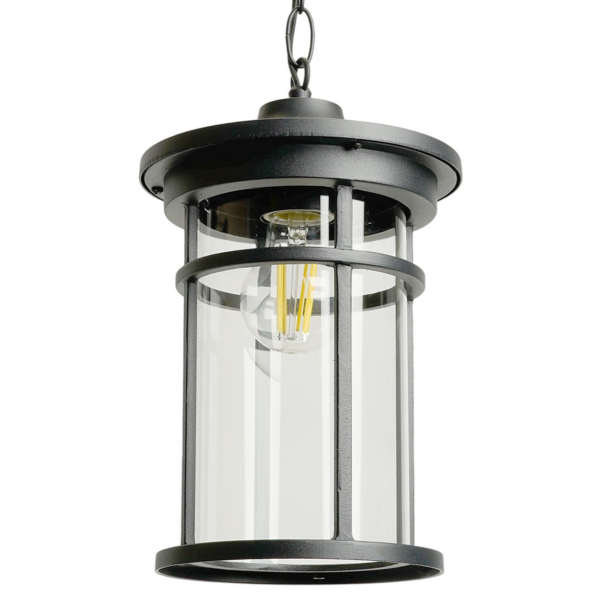 Уличные светильники на цепочке Светильник садово-парковый Feron PL765 на цепочке 60W E27 черный 51819 