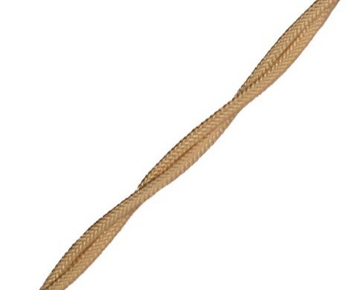 Витой ретро провод (кабель) Витой провод BIRONI Песочное золото матовый 3*1,5 5м B1-434-719-5 