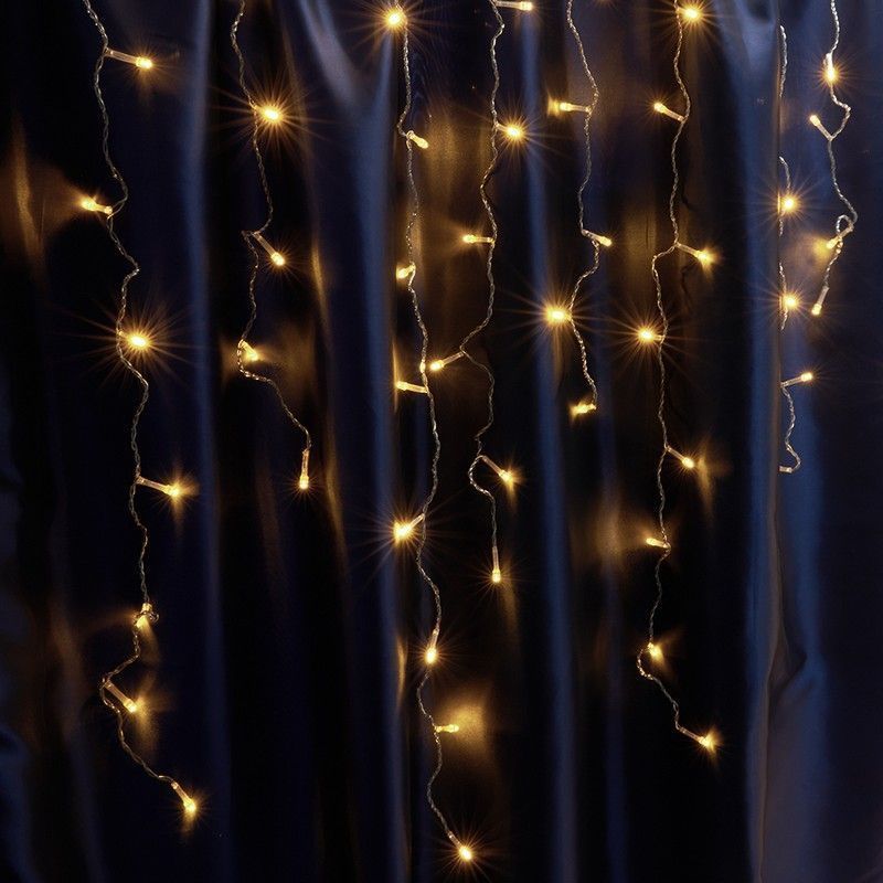 Светодиодная гирлянда Feron CL22 бахрома статичная 45м*08м + 3м 230V желтый 220V 41632