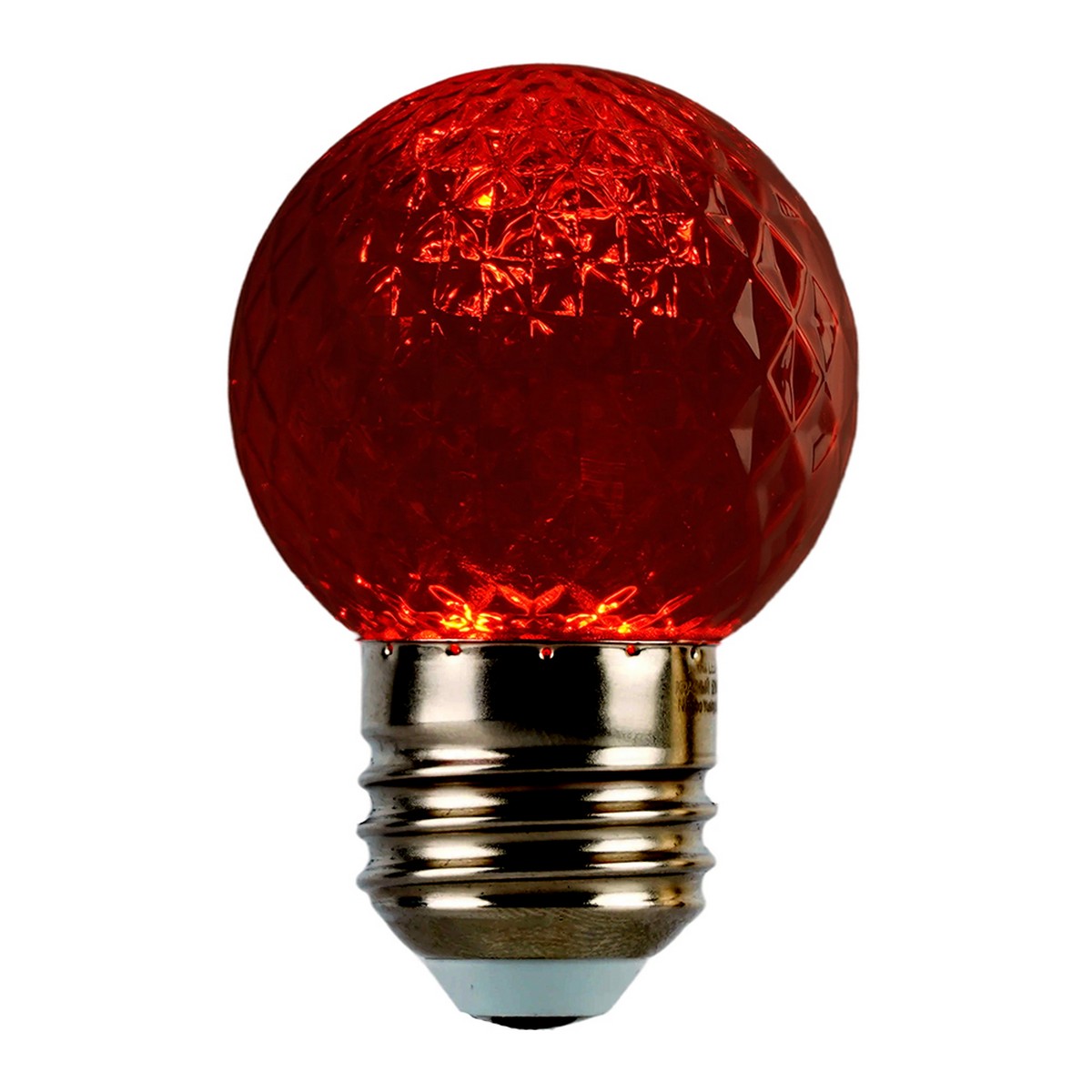 E27 Лампа светодиодная Feron LB-385 Шарик красный прозрачный E27 1W 230V 52164 