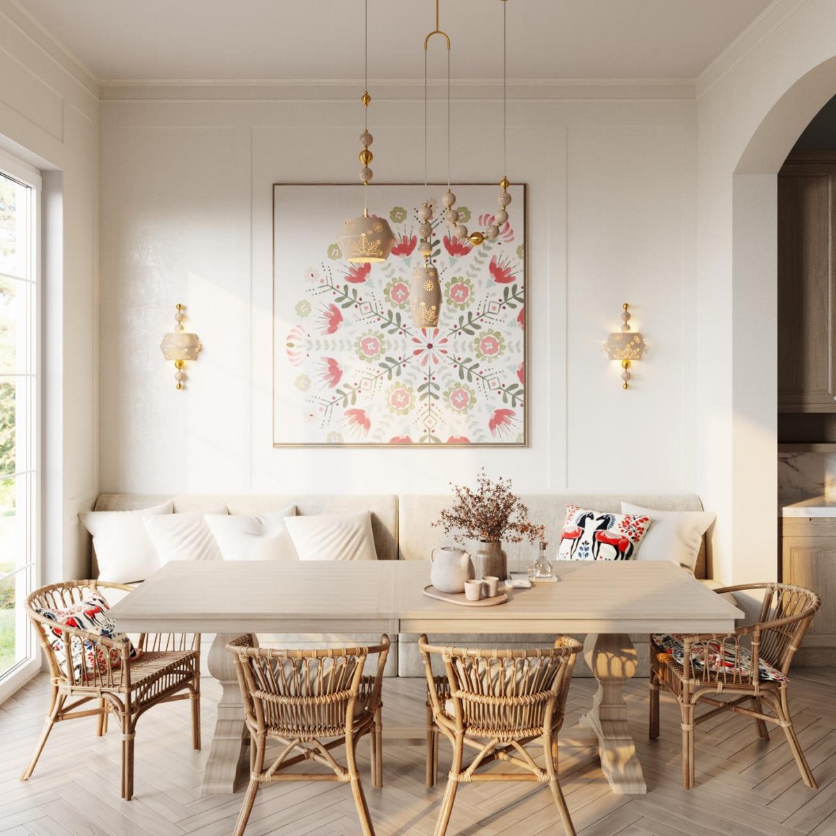 Подвесные светодиодные светильники Подвес ODEON LIGHT 5444/1 KARELIA 