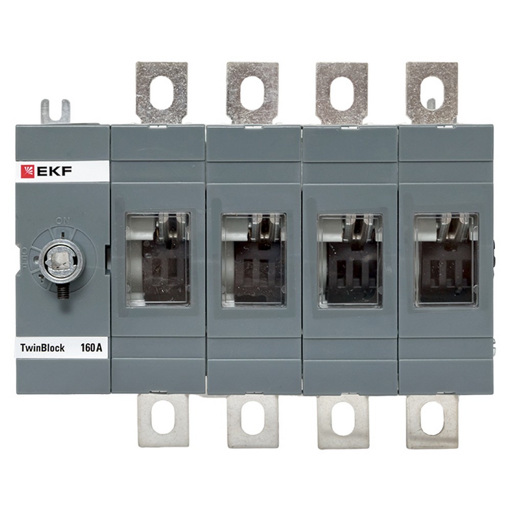 Рубильник EKF 160A 4P без рукоятки управления TwinBlock tb-s-160-4p