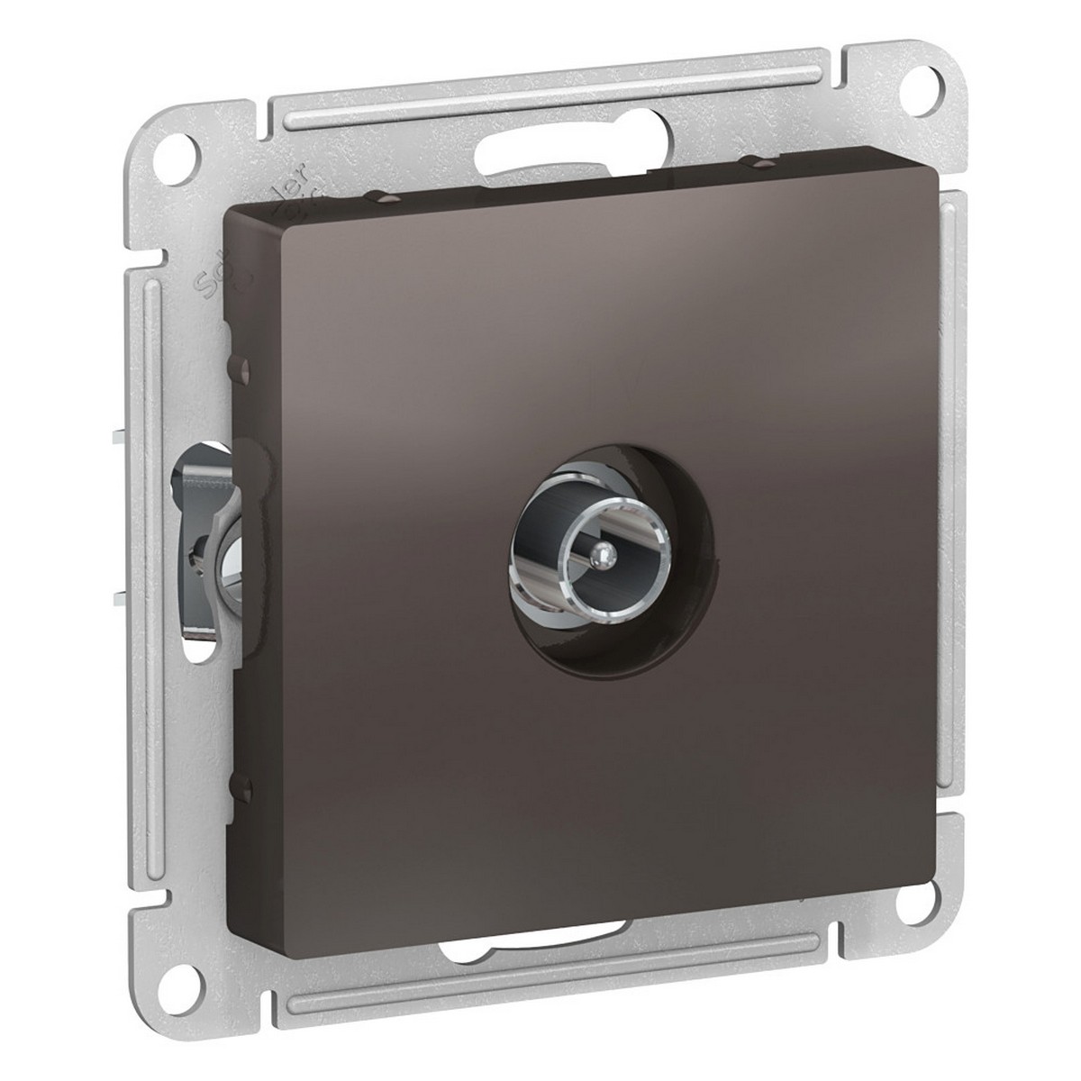 Розетка TV Systeme Electric AtlasDesign Мокко проходная 4DB, ATN000692