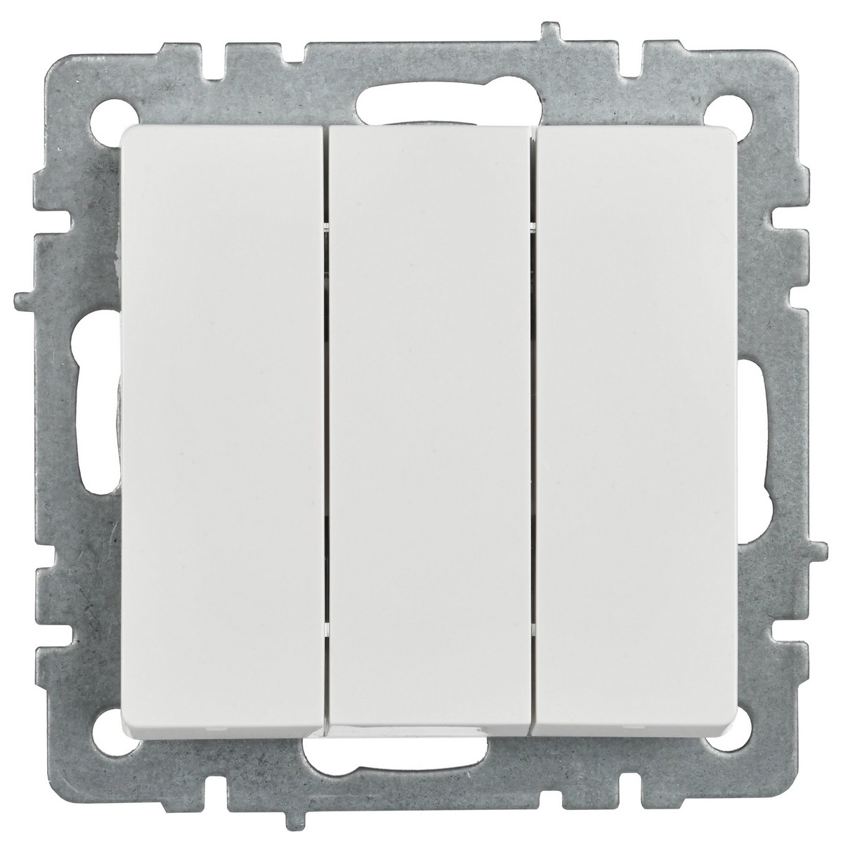 Выключатель IEK BRITE 3-клавишный 10А ВС10-3-0-БрБ белый BR-V30-0-10-K01