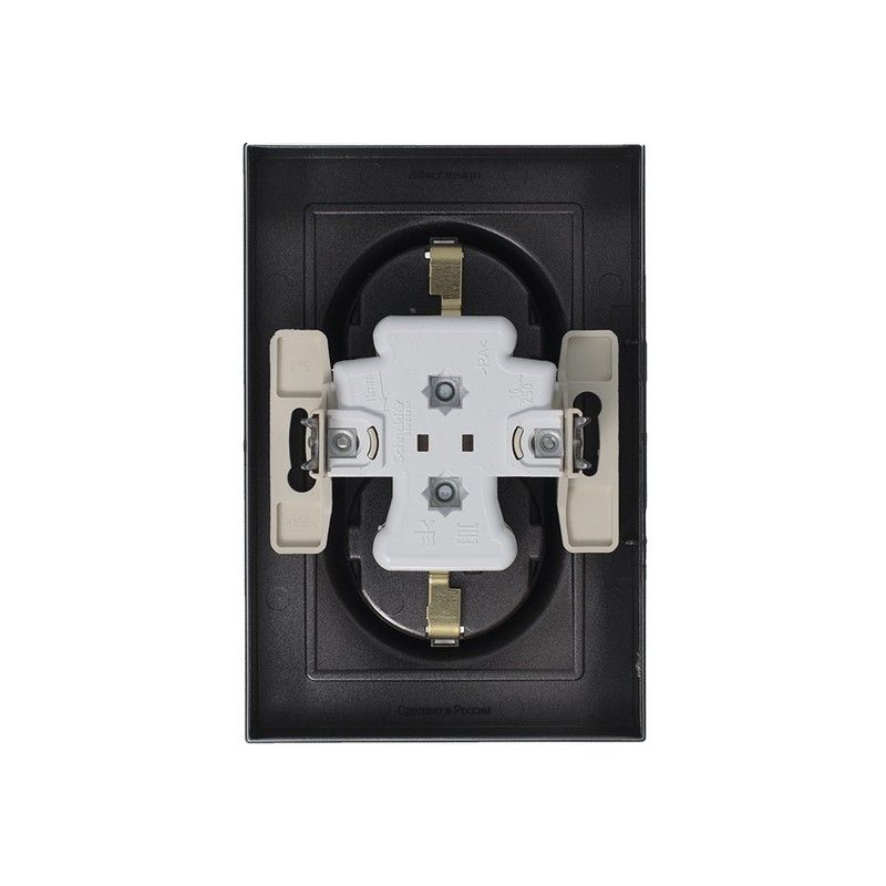 AtlasDesign Мокко Розетка Systeme Electric AtlasDesign Мокко с/з двойная, 16А, в сборе ATN000624