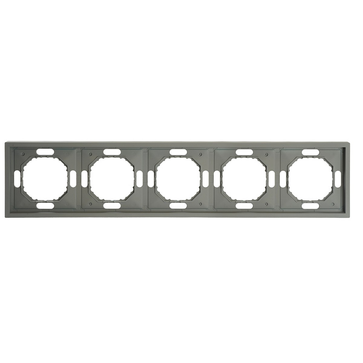 Эмили - Розетки и выключатели Stekker Рамка 5-ая STEKKER Эмили PFR00-5005-10 платиново-серый soft touch 49966