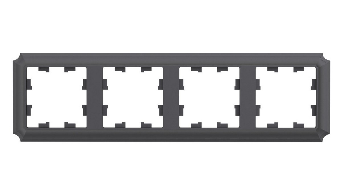 AtlasDesign Рамки Antique Рамка Systeme Electric AtlasDesign Antique Базальт 4-ая, универсальная ATN101404