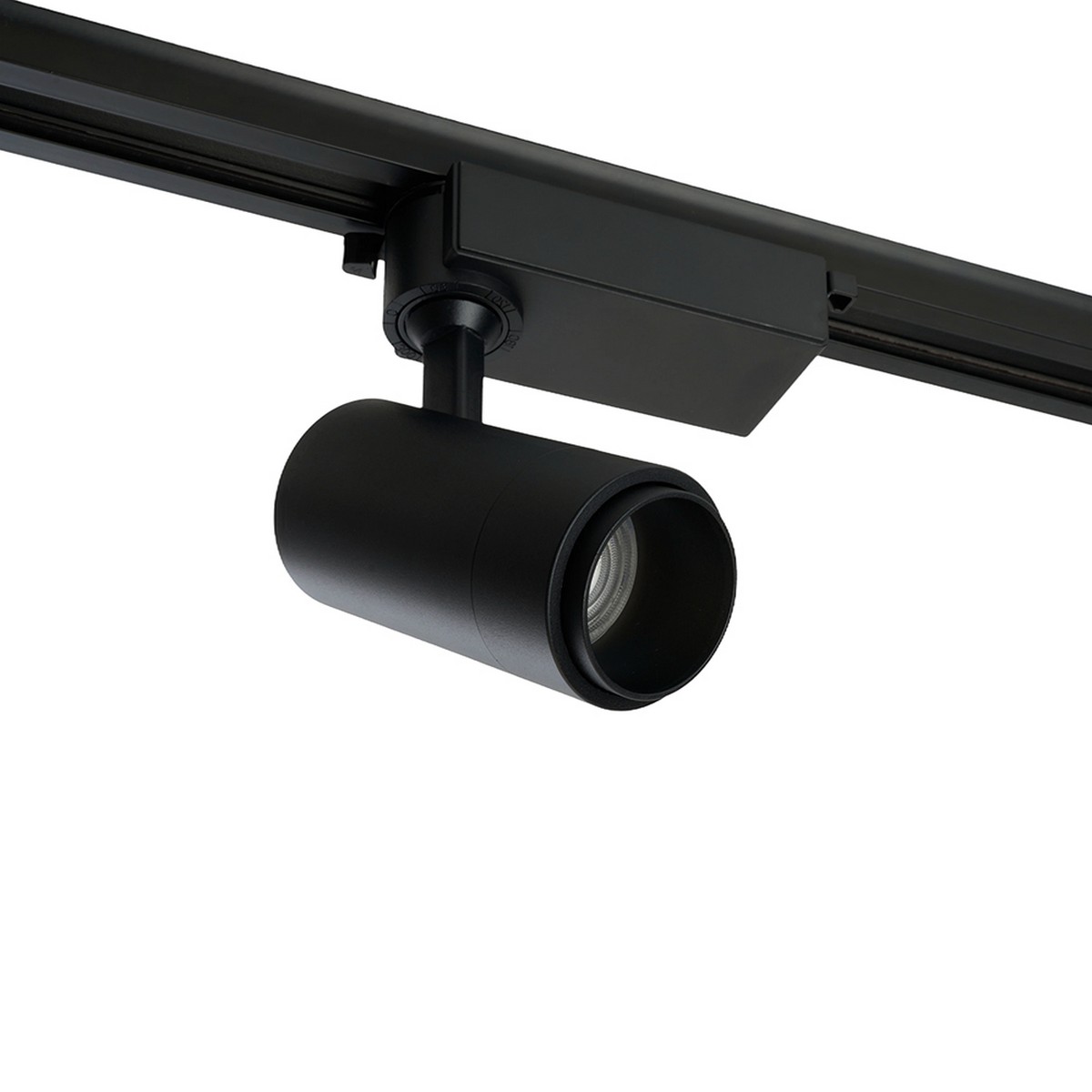 Трековые светодиодные светильники Светодиодный светильник Feron AL137 трековый 12W 4000K черный изменяемый угол освещения 15-60 град 51174 