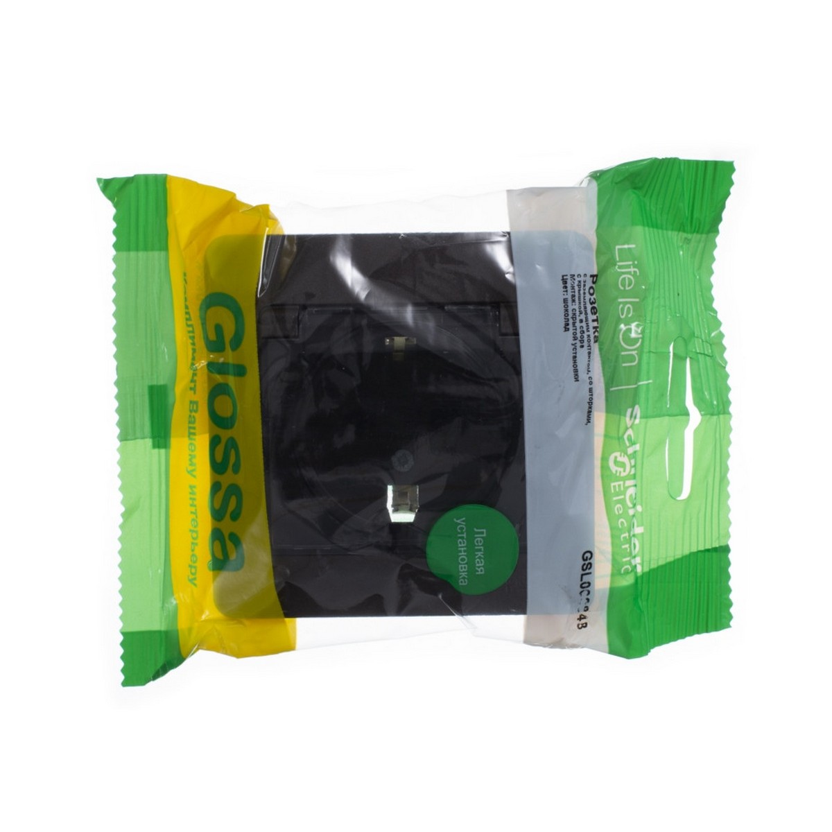 Glossa Алюминий Розетка Systeme Electric Glossa Алюминий с/з со шторками с крышкой, IP44 GSL000348