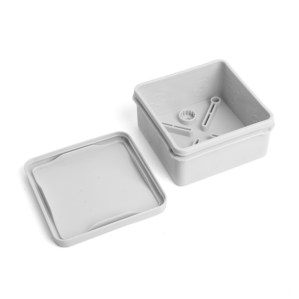 Коробка распределительная STEKKER EBX40-48-67 на 8 вводов HF 80х80х40,  IP67, серая (GE42435) 49197