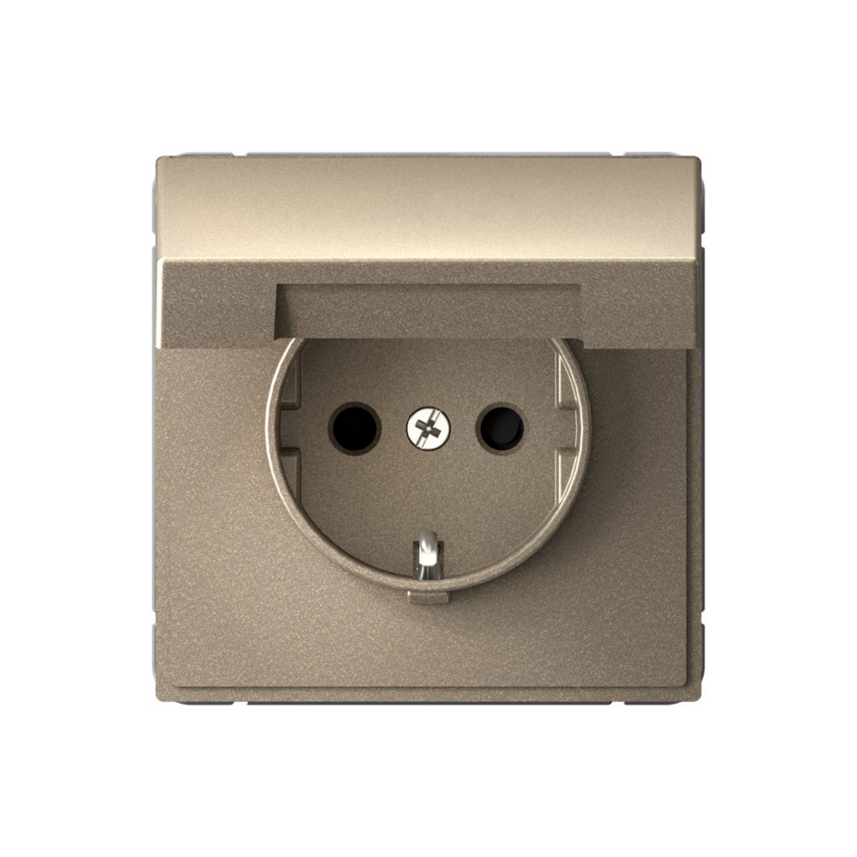 ArtGallery Шампань Розетка Systeme Electric ArtGallery Шампань с заземл. со шторк. с крышкой 16А IP20 GAL000546