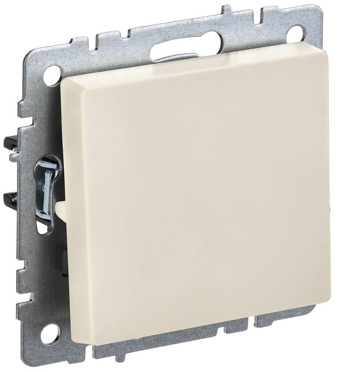 Выключатель IEK BRITE 1-клавишный 10А ВС10-1-0-БрКр бежевый BR-V10-0-10-K10